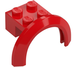 LEGO Red Mudguard Brick 2 x 2 with Wheel Arch  (50745)