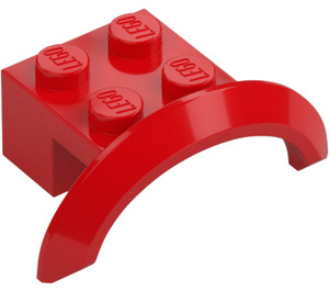 LEGO Rouge Garde-boue Brique 2 x 4 x 1 avec Roue Arche (28579 / 98282)