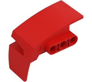 LEGO Rood Spatbord Paneel 3 Rechts (61070)