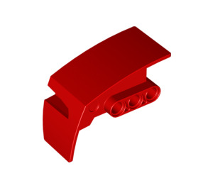 LEGO Red Mudguard Panel 3 Right (61070)