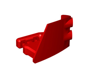 LEGO Red Mudguard Panel Front Left (49818)