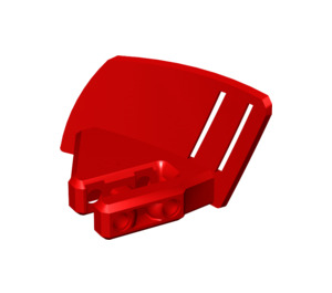 LEGO Red Mudguard Panel Rear Right (49816)