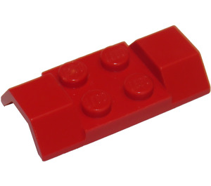 LEGO Red Mudguard Plate 2 x 4 with Wheel Arches (3787)