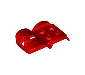 LEGO Red Mudguard Vehicle Base with 2 x 2 Plate (3400)