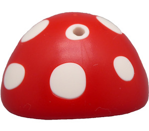 LEGO rot Mushroom Hut mit Weiß Spots (105189)