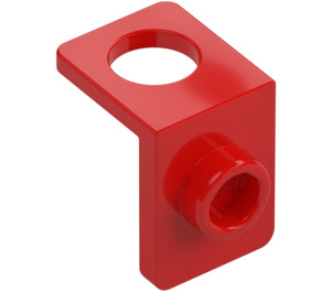 LEGO Red Neck Bracket with Stud with Thinner Back Wall (42446)