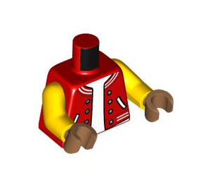 LEGO Red Ned Leeds Minifig Torso (973 / 76382)