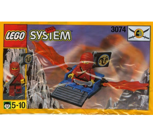 LEGO rouge Ninja's Dragon Glider 3074