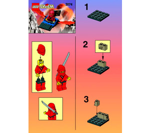 LEGO Red Ninja's Dragon Glider 3074 Instrukcje