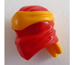 LEGO Red Ninjago Wrap with Bright Light Orange Headband