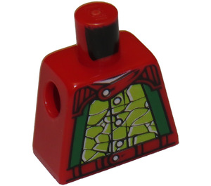 LEGO Rood Nitro Nick race Piloot Torso zonder armen (973)