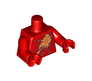 LEGO Rot NRG Kai Torso (973 / 76382)