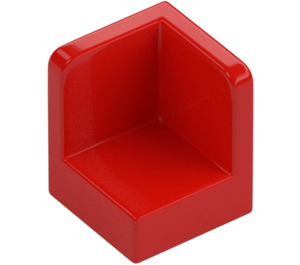 LEGO Rood Paneel 1 x 1 Hoek met Afgeronde hoeken (6231)