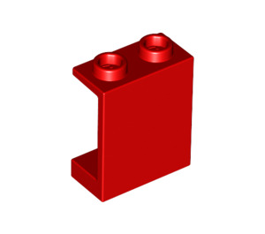 LEGO Rot Paneel 1 x 2 x 2 ohne seitliche Stützen, hohle Noppen (4864 / 6268)