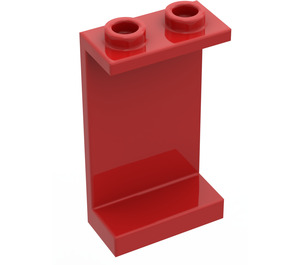 LEGO Rot Paneel 1 x 2 x 3 ohne seitliche Stützen, hohle Noppen (2362 / 30009)