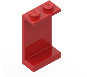 LEGO rot Panel 1 x 2 x 3 ohne seitliche Stützen, solide Bolzen (2362 / 30009)