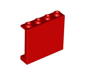 LEGO Red Panel 1 x 4 x 3 with Side Supports, Hollow Studs (35323 / 60581)
