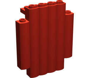 LEGO rouge Panneau 2 x 6 x 6 Log mur (30140)