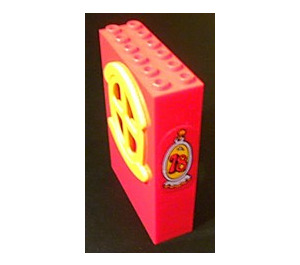 LEGO Red Panel 2 x 6 x 7 Fabuland Wall Assembly with '78' Sticker