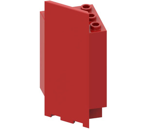 LEGO Red Panel 3 x 3 x 6 Corner Wall with Bottom Indentations (2345)