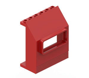 LEGO rouge Panneau 3 x 6 x 6 avec Fenêtre (30288)