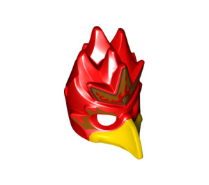 LEGO Red Phoenix Mask with Yellow Beak with Gold Headpiece (16656 / 17399)
