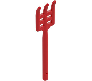 LEGO Red Pitchfork with Soft Plastic and Flat End (95345)