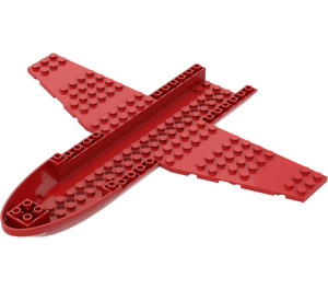 LEGO Rood Vliegtuig Onderkant 26 x 24 x 1.33 (67138)