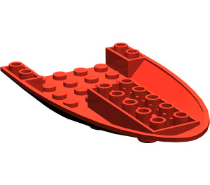 LEGO Red Plane Bottom 6 x 10 x 1 (87611)