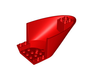 LEGO rouge Avion Arrière 6 x 10 x 4 (87616)