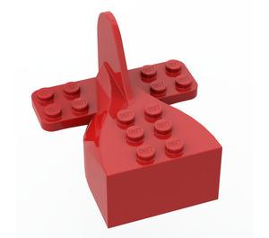 LEGO Rood Vliegtuig Staart - Fabuland