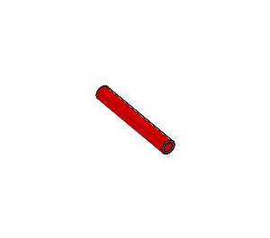LEGO rouge Plastique Tuyau 2.4 cm (3 Goujons) (41196 / 58856)