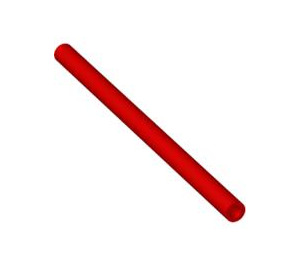 LEGO Red Plastic Hose 5.6 cm (7 Studs) (60166 / 100745)