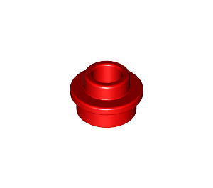 LEGO rouge assiette 1 x 1 Rond avec Stud ouvert (28626 / 85861)