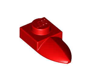 LEGO rouge assiette 1 x 1 avec Dent (35162 / 49668)
