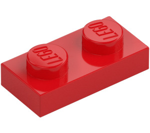 LEGO Rojo Placa 1 x 2 (3023 / 28653)