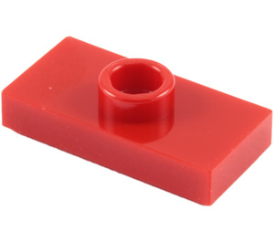LEGO rouge assiette 1 x 2 avec 1 Stud (sans rainure inférieure) (3794)