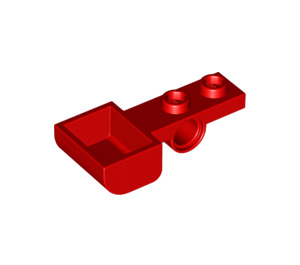 LEGO Red Plate 1 x 2 with Hole and Bucket (88289)