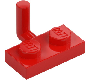 LEGO Rood Plaat 1 x 2 met Haak (5 mm horizontale arm) (43876 / 88072)