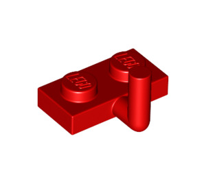 LEGO rouge assiette 1 x 2 avec Crochet (Bras horizontal de 5 mm) (43876 / 88072)