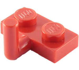 LEGO rouge assiette 1 x 2 avec Crochet (Bras horizontal de 6 mm) (4623)