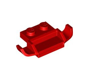 LEGO Red Plate 1 x 2 with Racer Grille (50949)