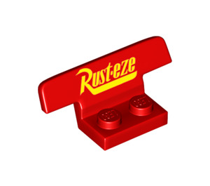 LEGO Rood Plaat 1 x 2 met Spoiler met Roest eze (30925 / 33615)