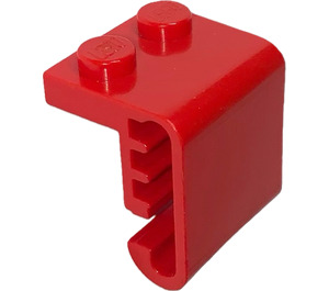 LEGO Rood Plaat 1 x 2 met Steam Motor Cilinder Ronde oppervlakken, binnengroeven