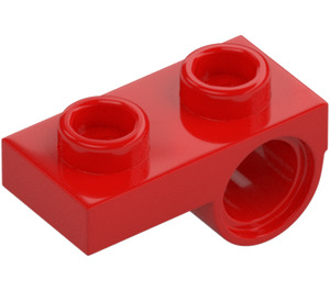 LEGO Red Plate 1 x 2 with Underside Hole (18677 / 28809)