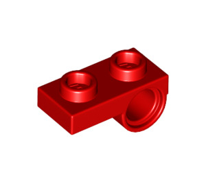 LEGO Rood Plaat 1 x 2 met Underside Gat (18677 / 28809)