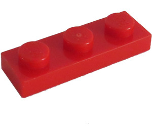 LEGO Rood Plaat 1 x 3 (3623)