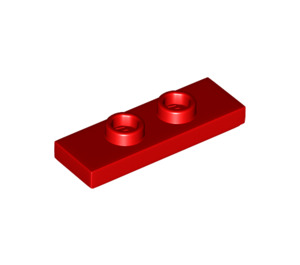 LEGO rot Platte 1 x 3 mit 2 Bolzen (34103)
