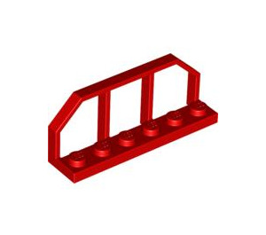 LEGO rot Platte 1 x 6 mit Zug Wagon Railings (6583 / 58494)