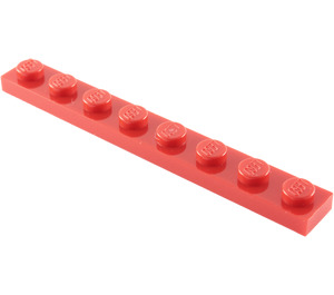 LEGO Red Plate 1 x 8 (3460)